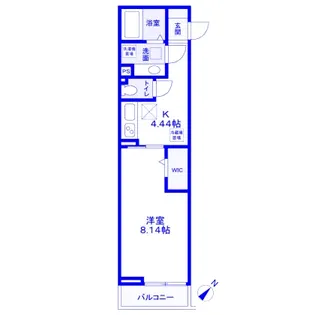 ブラン・ピュール【2階】の間取り