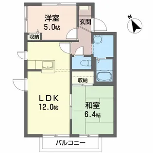 ニューフレグランス高州【2階】の間取り