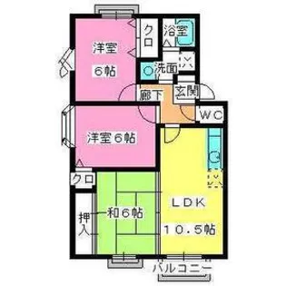 プレミール飯倉【2階】の間取り