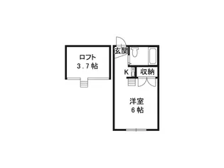 ヴィラ滝沢 女鳥羽【2階】の間取り