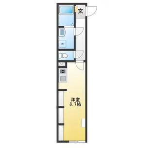ロンディネ寒川【2階】の間取り
