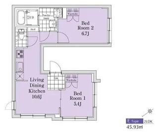 EXAM三軒茶屋II【4階】の間取り