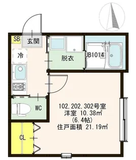 マンションMANA【3階】の間取り