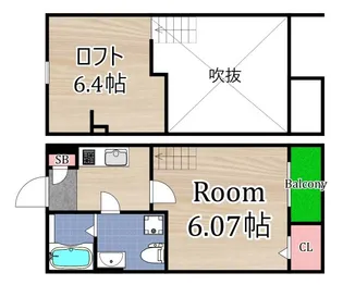 La Fiore Hana【1階】の間取り