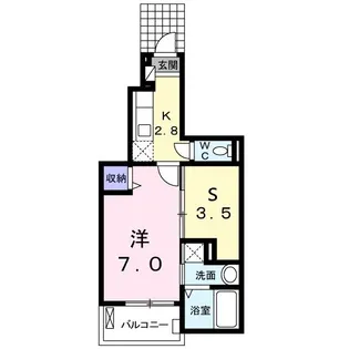 ジェルメ・メゾン【1階】の間取り