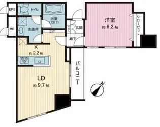 カテリーナ代々木プレイス【2階】の間取り