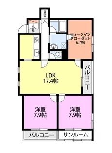 ロフティ信濃町【2階】の間取り