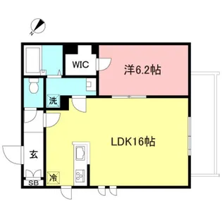 ラ・メゾン・ド 調布【2階】の間取り