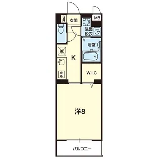 サンライト月出【5階】の間取り