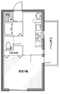メゾンセントラル【3階】の間取り