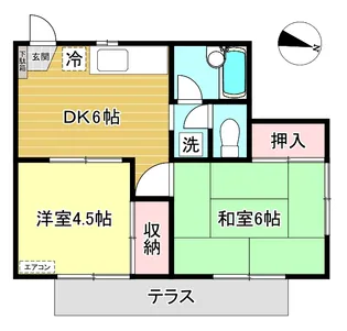 ニューコートアネックス【1階】の間取り