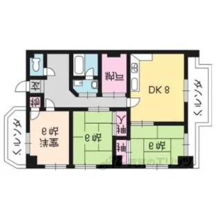 グレース北園【1階】の間取り
