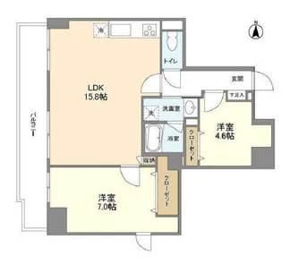 Blance SHIBAURA【7階】の間取り