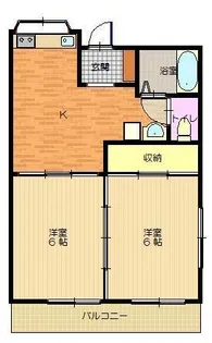 マンションエトワール【1階】の間取り