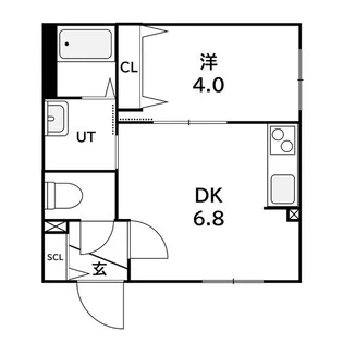 ラフィーネ発寒南III【1階】の間取り