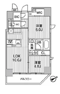 CAVANA浅草橋【8階】の間取り