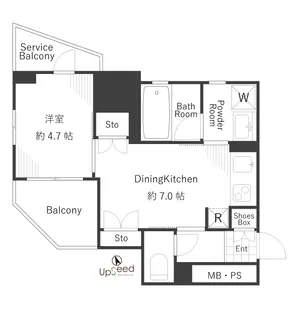 レ・ジェイド松戸【1階】の間取り