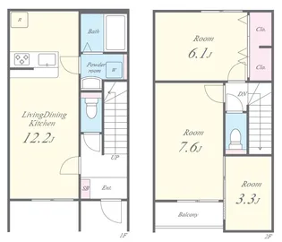 Miaouble(ミャウブル)【1階】の間取り