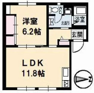 フレグランス京町【1階】の間取り