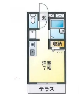 テラス天沼【1階】の間取り