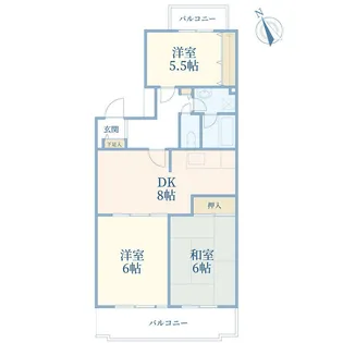 グレイスみすずが丘【3階】の間取り