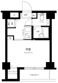 トーシンフェニックス新橋弐番館【2階】の間取り