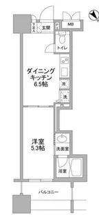 パークフラッツ横濱公園【5階】の間取り