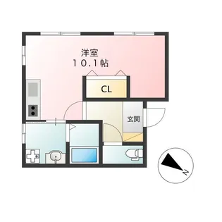 ハイツビートル【1階】の間取り