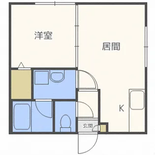 レーヴ清田【2階】の間取り