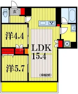 Victoire南流山【6階】の間取り