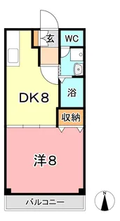 エスポワールK&K【2階】の間取り