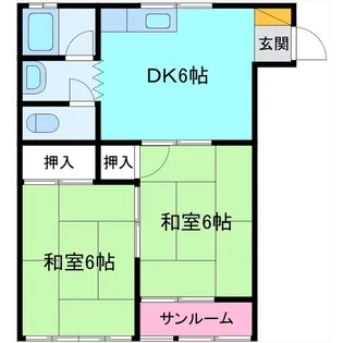 グリーンハウス【2階】の間取り