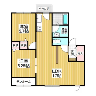 メゾン光悠【2階】の間取り