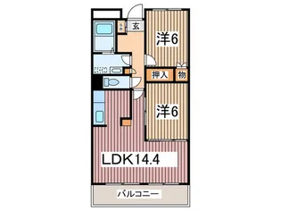 ステーションプラザ2【6階】の間取り