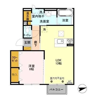 Rise(ライズ) B棟【1階】の間取り