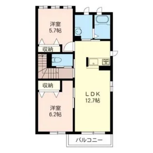 JフォレストII【2階】の間取り