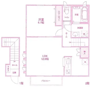 ハルシオンプレイスG棟の間取り