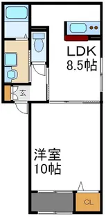 プリマ新高【2階】の間取り