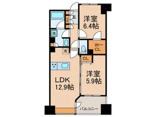 レジディアタワー上池袋【4階】の間取り