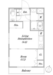 パークウエスト吉祥寺【2階】の間取り