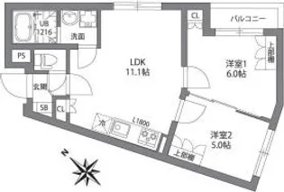 ジェムストーン目黒南【3階】の間取り