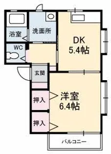 メゾン一林【2階】の間取り
