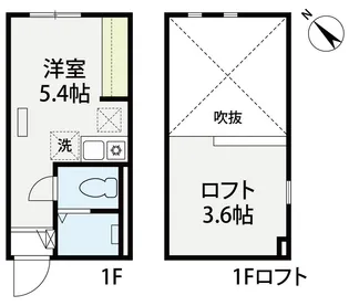 cozy横浜鶴見【1階】の間取り