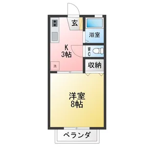 アパートメントハウスKONDOH【1階】の間取り