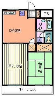 コーポ谷口II【2階】の間取り