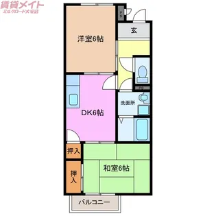 メゾンエスポワール【1階】の間取り