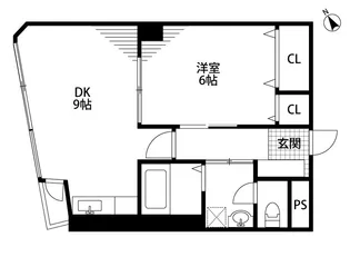 ロイヤル礎【8階】の間取り