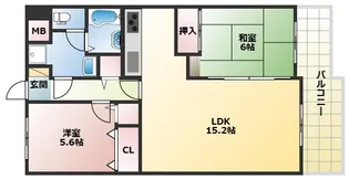 ダイアパレス西明石【10階】の間取り