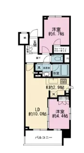 ザ・パークハウスアーバンス渋谷【11階】の間取り