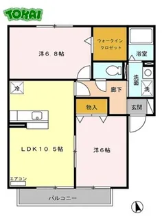 find birdie C棟【2階】の間取り